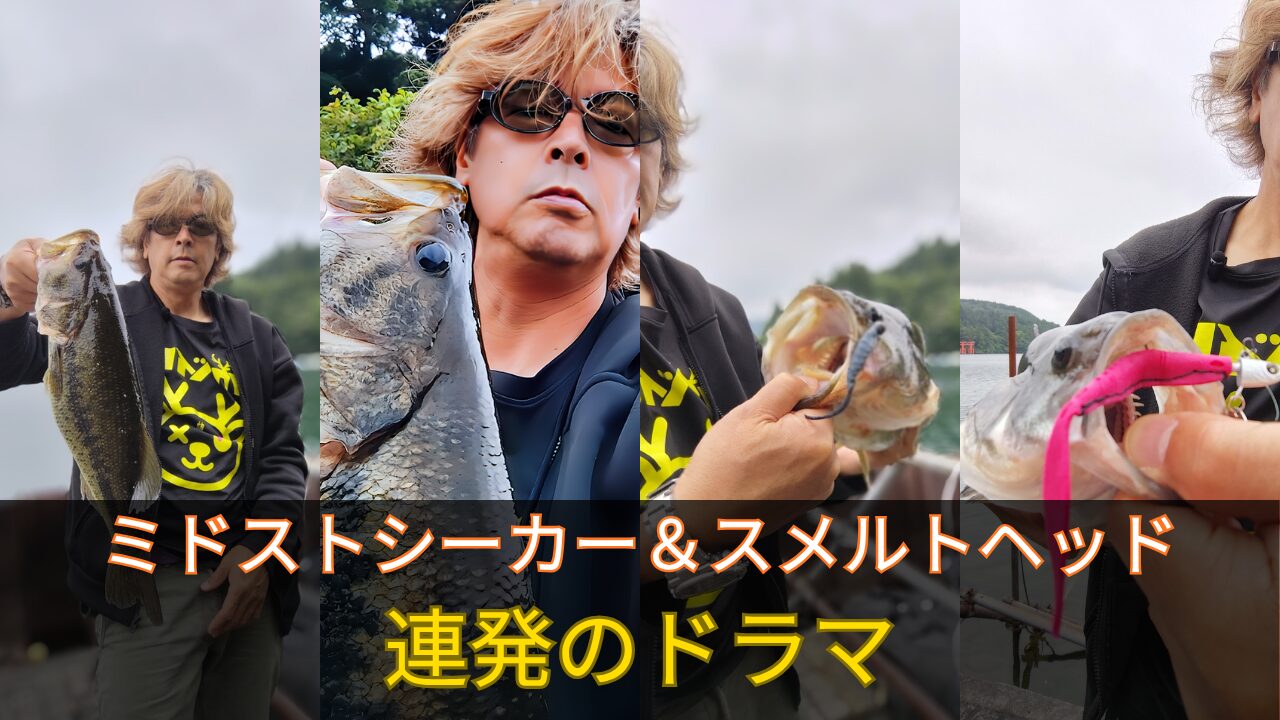 芦ノ湖のオカッパリバス釣り