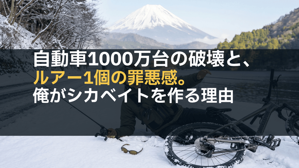 自動車1000万台の破壊と、ルアー1個の罪悪感。俺がシカベイトを作る理由 22 4d6d5e734c2f7ed0740906510b4057ad